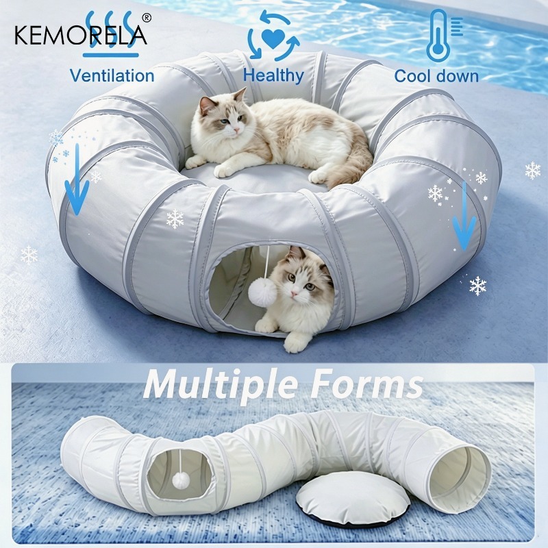 Cat Tunnel Toy - نفق تبريد صيفي للقطط من KEMORELA،