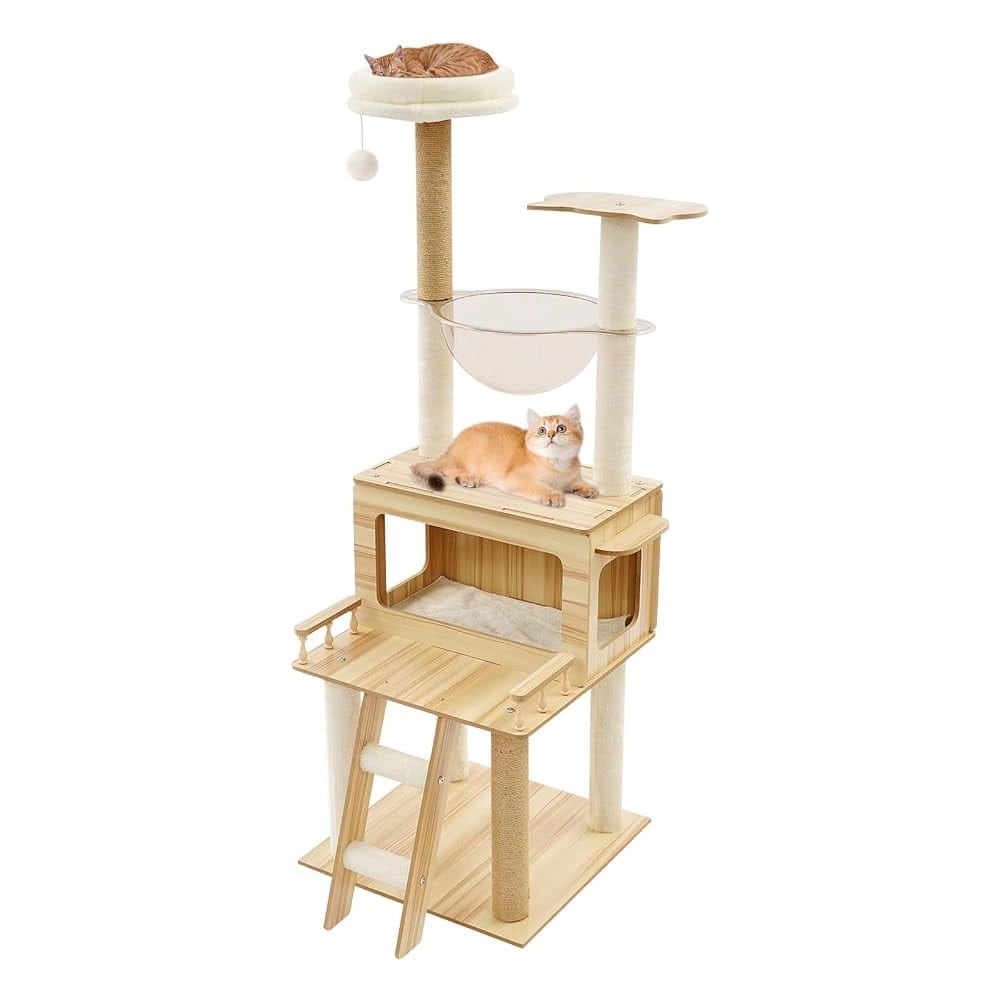 Cat Scratching Post - برج قطط للقطط المنزلية، بارتفاع 57.9