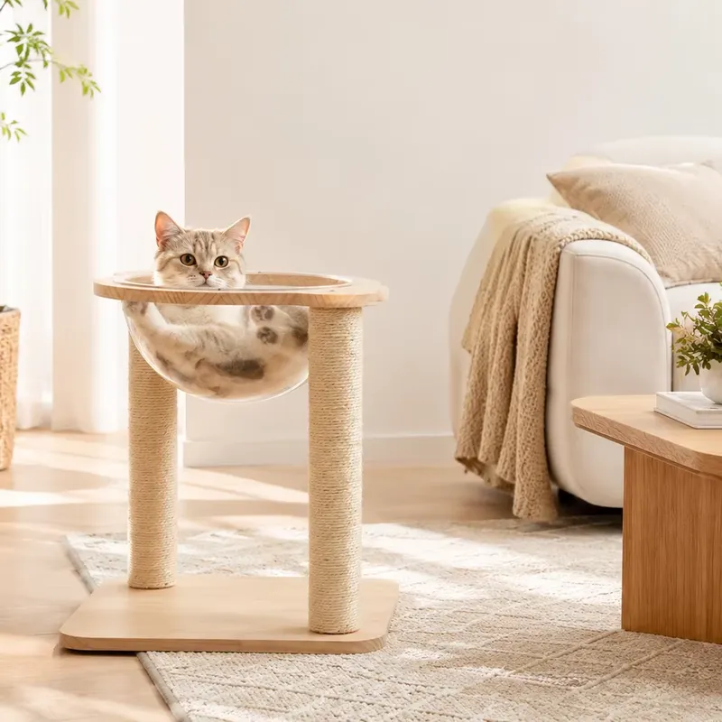 Cat Scratching Post - برج قطط صديق للبيئة مصنوع من