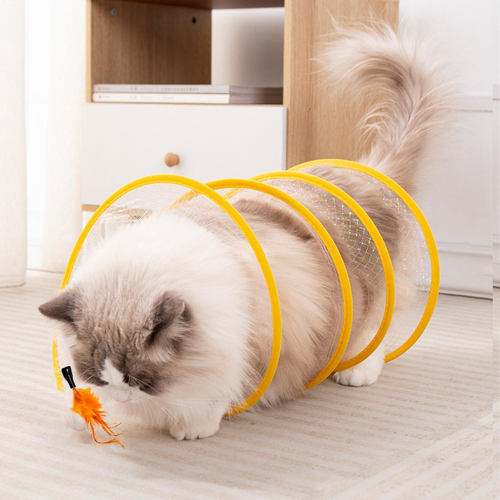 Cat Tunnel Toy - نفق لعب للقطط قابل للطي ومحمول،