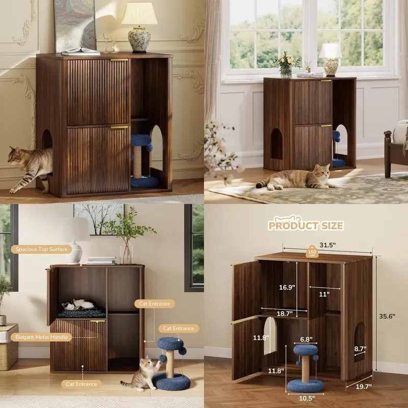 Cat Scratching Post - أثاث متعدد الوظائف للحيوانات الأليفة بتصميم