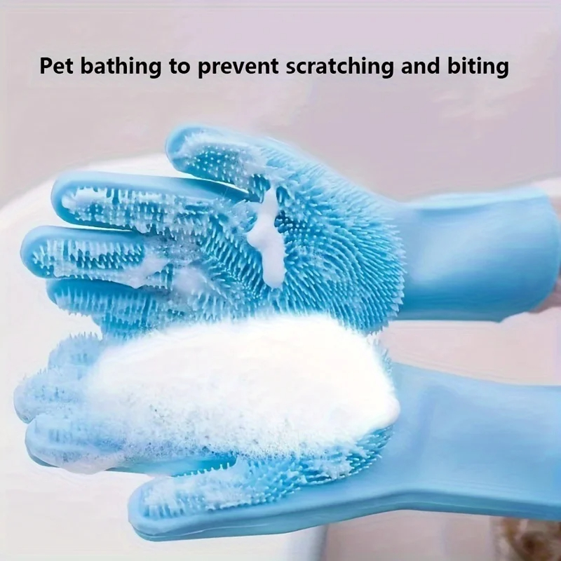Pet Supplies Direct - قفازات تنظيف متعددة الوظائف من السيليكون