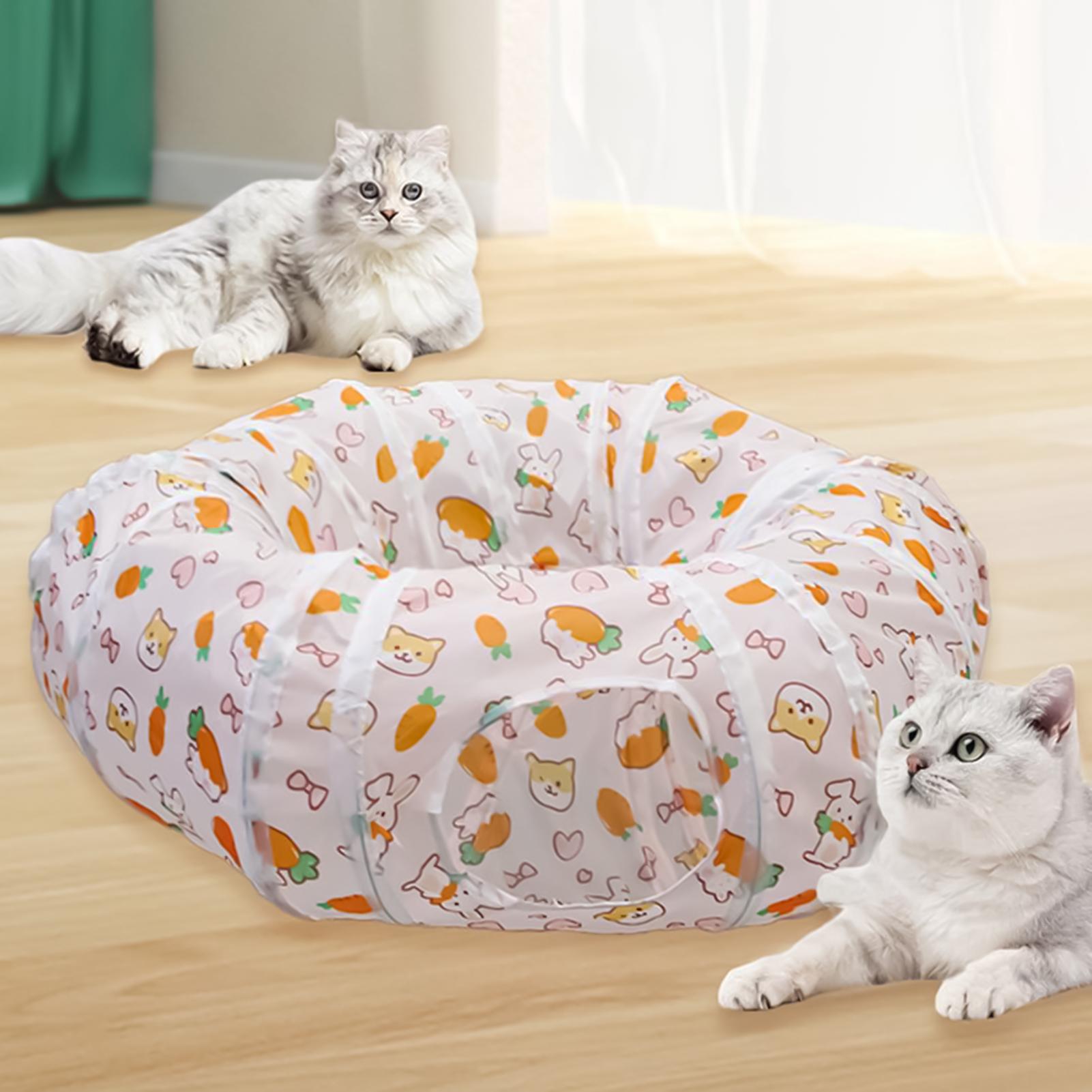 نفق تفاعلي قابل للطي للقطط، لع - مراجعة Cat Tunnel Toy وسعره