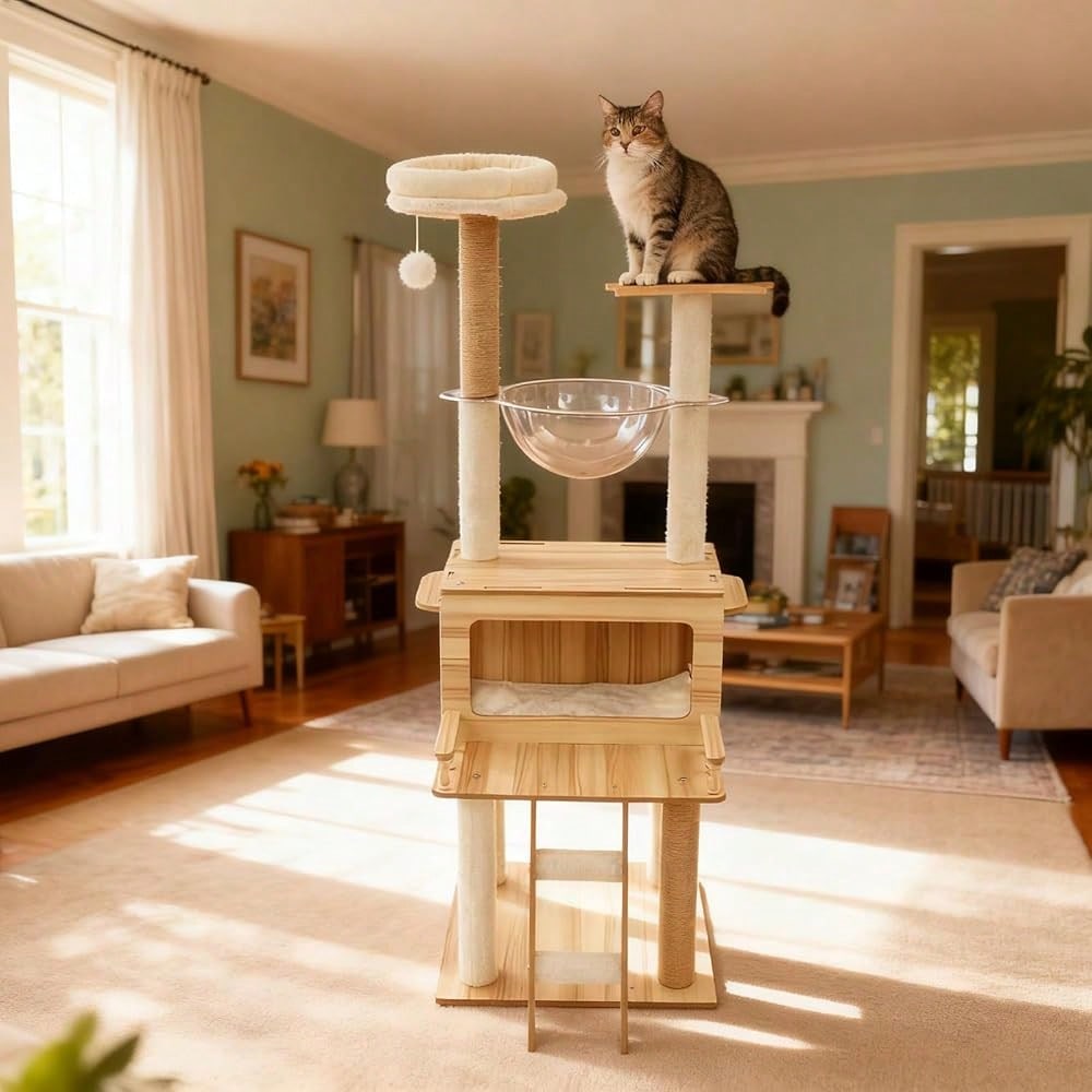 برج قطط للقطط المنزلية، بارتفا - مراجعة Cat Scratching Post وسعره