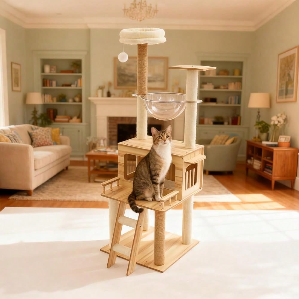 برج قطط للقطط المنزلية، بارتفا - مراجعة Cat Scratching Post وسعره