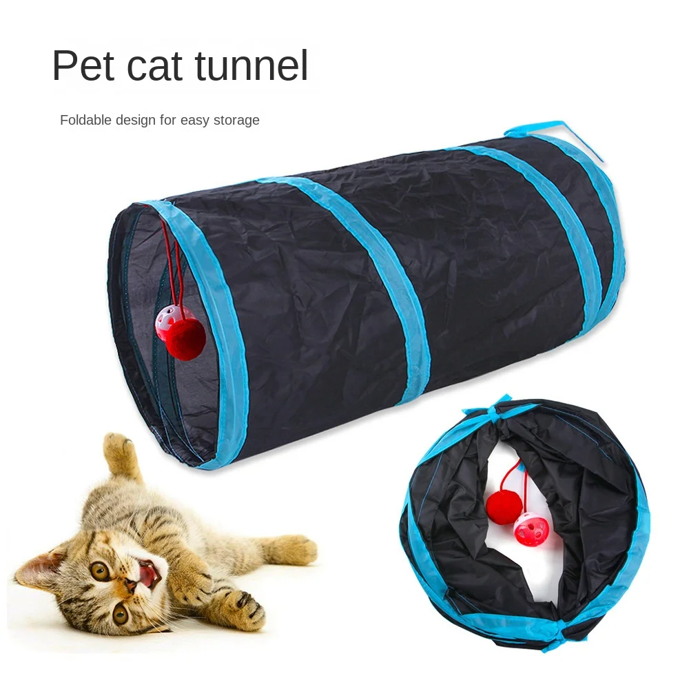نفق قطط قابل للطي، مستلزمات لل - مراجعة Cat Tunnel Toy وسعره