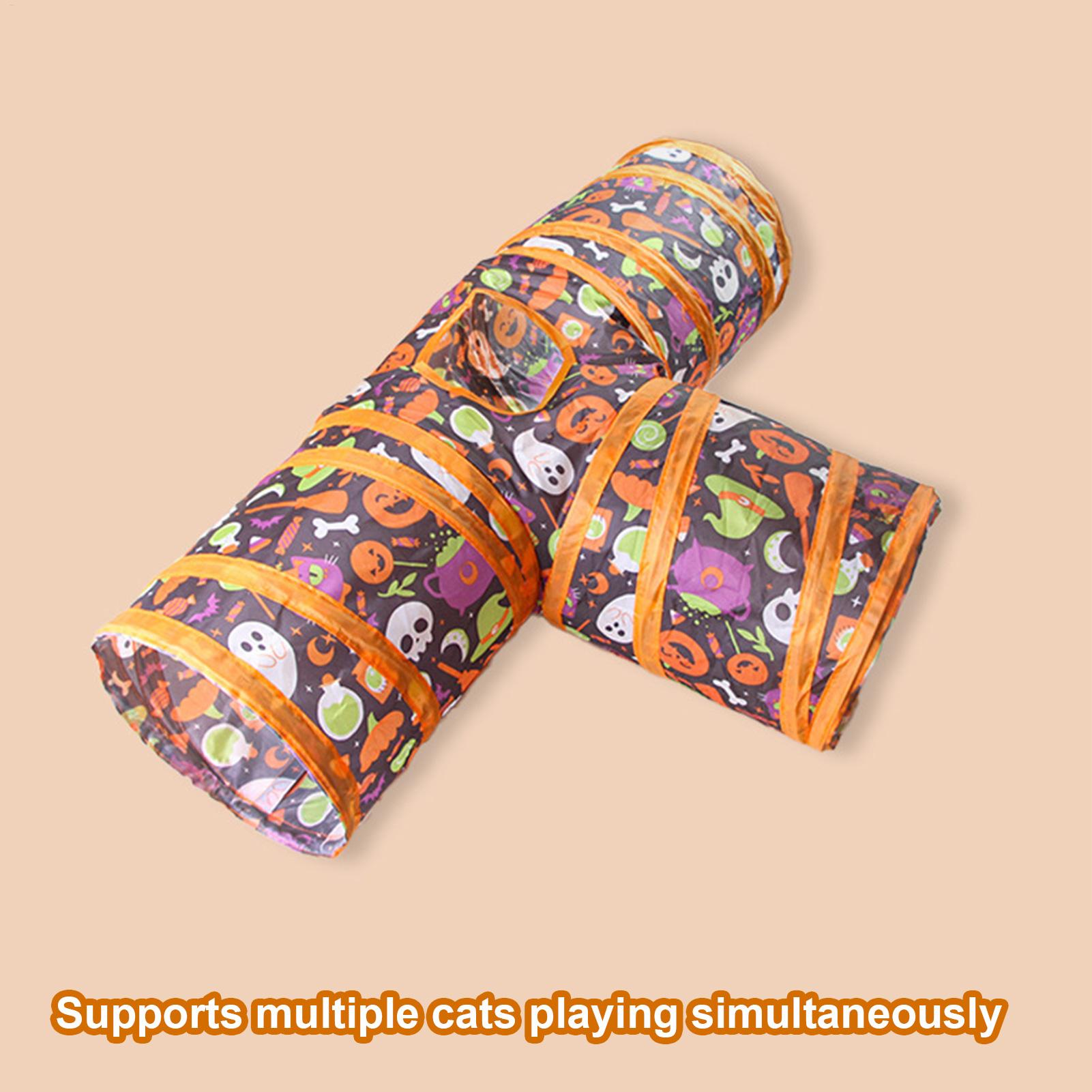 نفق قطط للهالوين قابل للطي، لع - مراجعة Cat Tunnel Toy وسعره