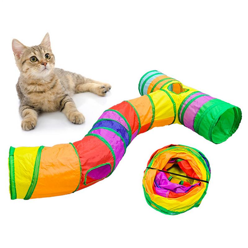 أنابيب وأنفاق للقطط على شكل حر - مراجعة Cat Tunnel Toy وسعره