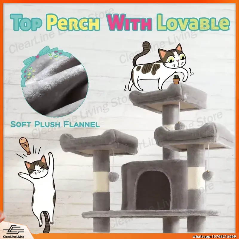 برج قطط زاوي على شكل مروحة بار - مراجعة Cat Scratching Post وسعره