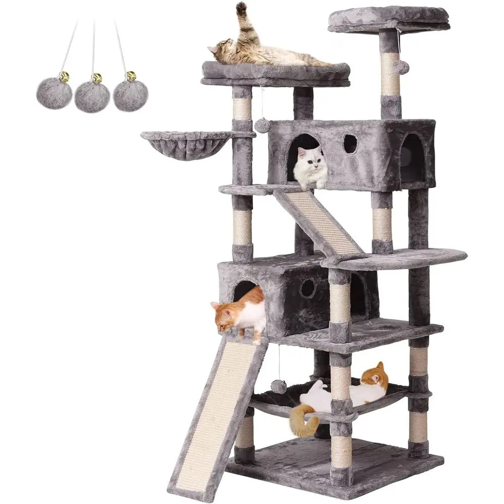 شجرة قطط متعددة المستويات 70.1 - مراجعة Cat Scratching Post وسعره