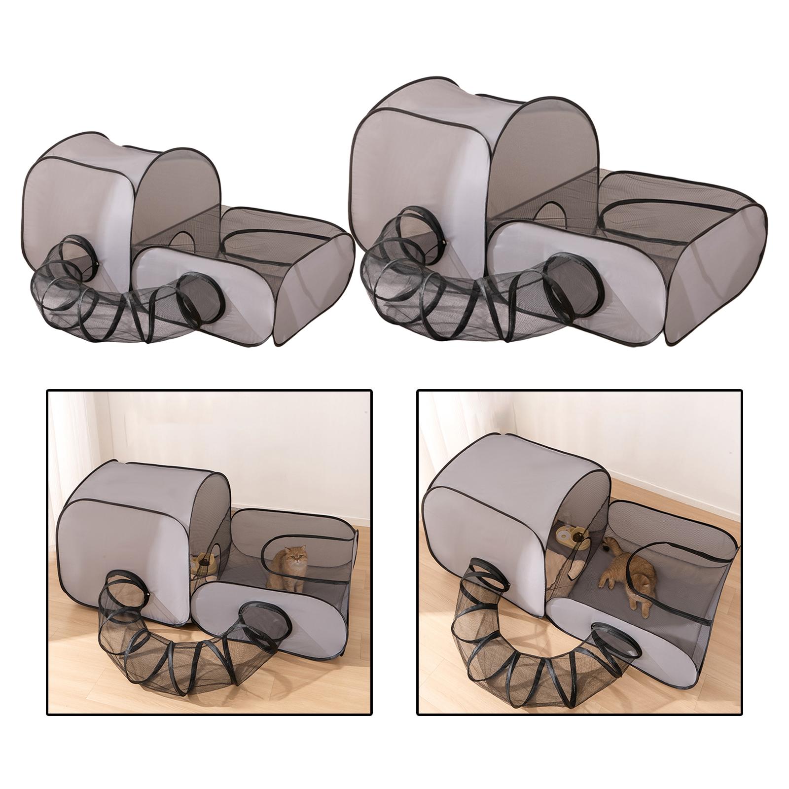 القط أنبوب نفق قفص البيت مطوية - مراجعة Cat Tunnel Toy وسعره