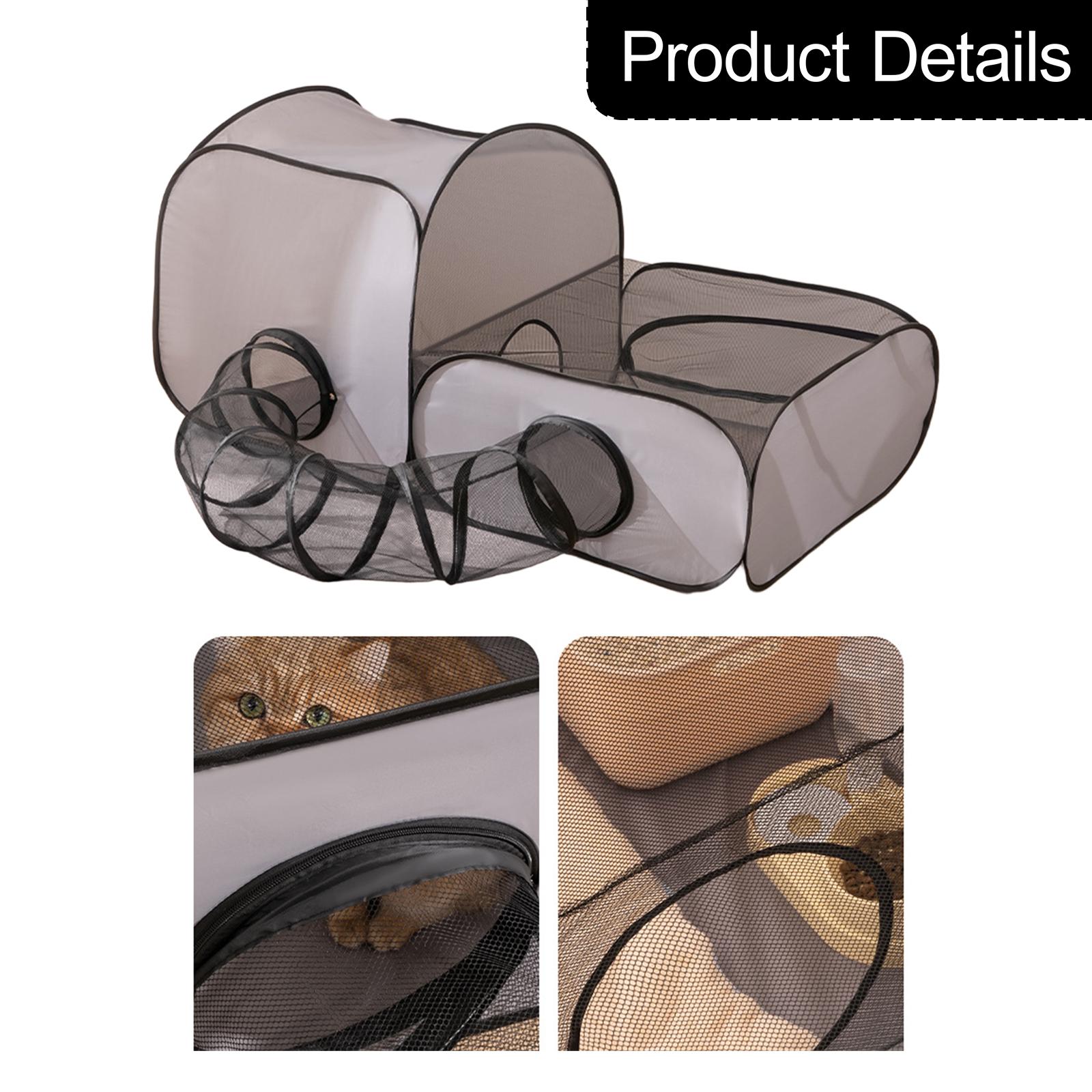 القط أنبوب نفق قفص البيت مطوية - مراجعة Cat Tunnel Toy وسعره