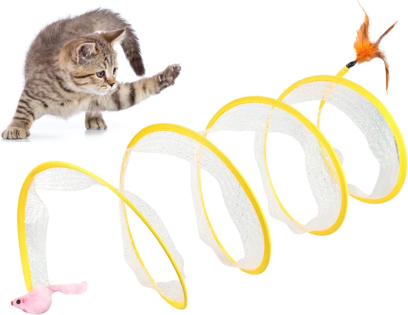 مطوية نفق القط S نوع القطط نفق - مراجعة Cat Tunnel Toy وسعره