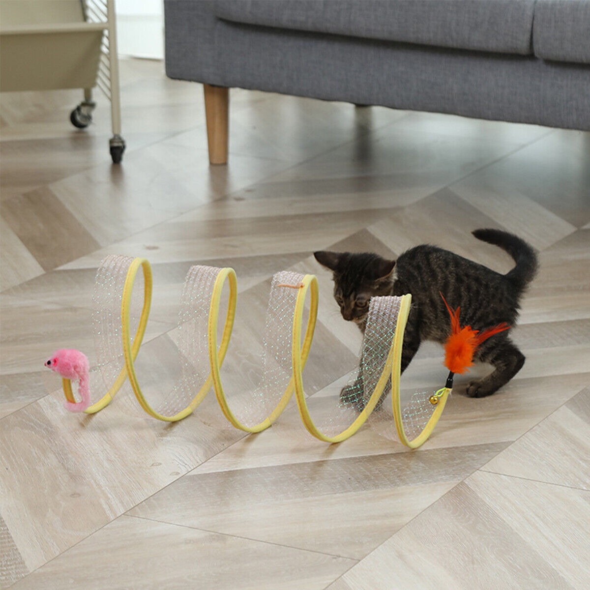مطوية نفق القط S نوع القطط نفق - مراجعة Cat Tunnel Toy وسعره