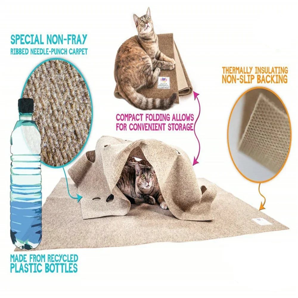 القط اللعب حصيرة ألعاب الحيوان - مراجعة Cat Tunnel Toy وسعره