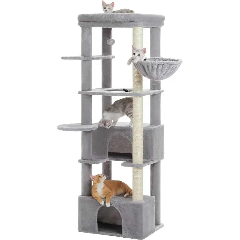 برج قطط متين وطويل 68 بوصة للق - مراجعة Cat Scratching Post وسعره