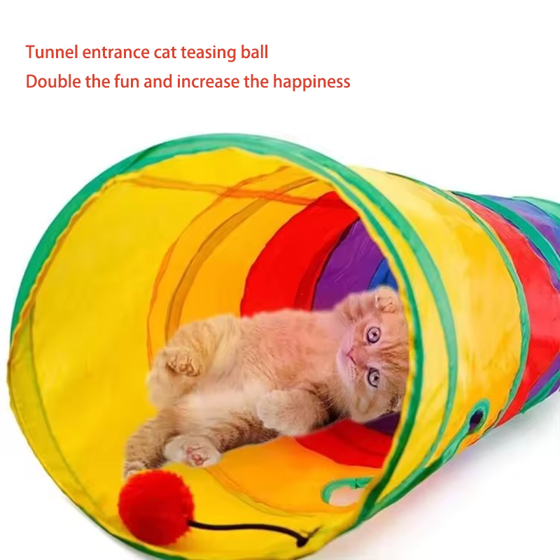 قوس قزح نفق القط لعبة القط الت - مراجعة Cat Tunnel Toy وسعره