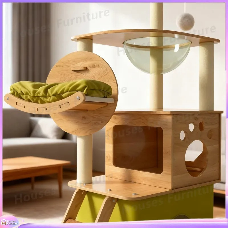شجرة قطط كبيرة مع أعمدة خدش وم - مراجعة Cat Scratching Post وسعره