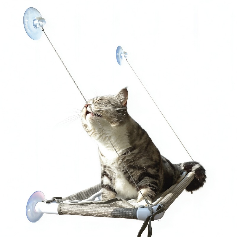 سرير قطط معلق على النافذة بشفط - مراجعة Cat Window Perch وسعره